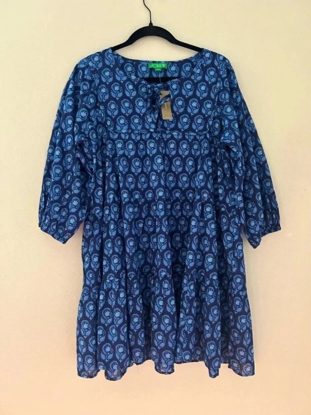 NWT J. Crew tie front dress size S